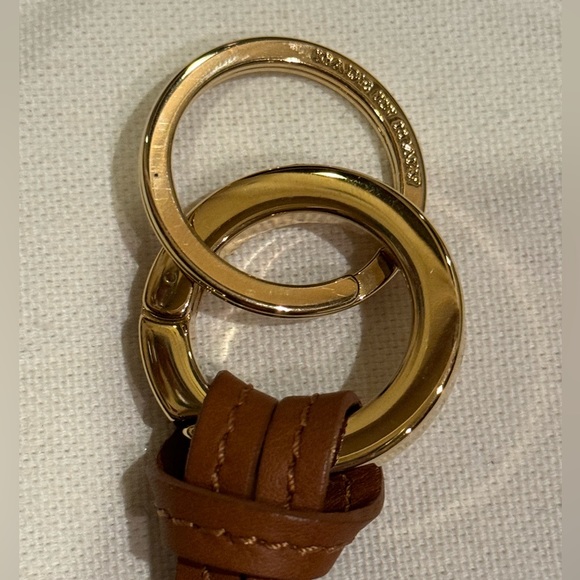 NIB Burberry orange leather tassel keychain - Picture 6 of 8